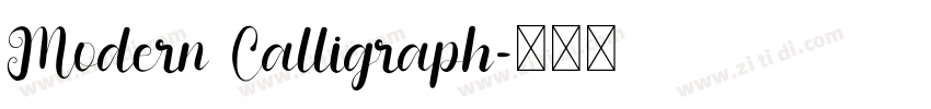 Modern Calligraph字体转换